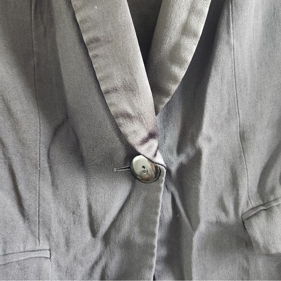 Emporio Armani Black One Button Blazer - Picture 3 of 8